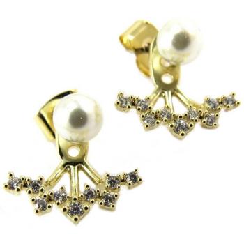 Sissi Ivoire Dorée 7bis – Boucles Artisanales 15x13 mm