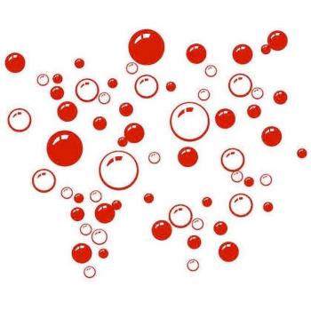 Cute Bubble Stickers for Shower Decor