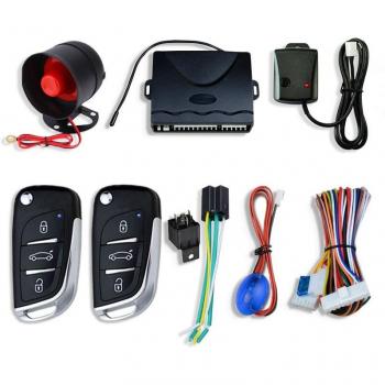Car Alarm with Central Locking and Remote Control Security System