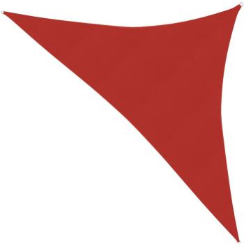 Red HDPE Sunshade Sail 3.5x3.5x4.9 m 160 g/m² vidaXL