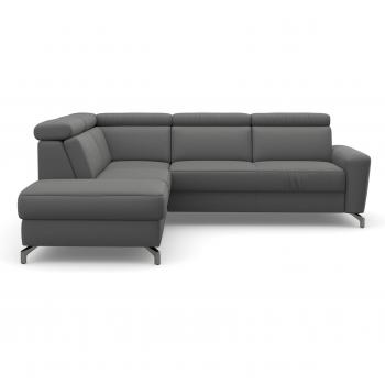 Ecksofa Scarlett L-Form, Kopfteilverstellung und Bettfunktion