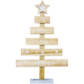 Ornements de Noël en bois pour bureau