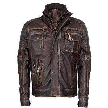 Infinity Men's Toronto Leather Biker Jacket