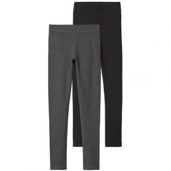 Leggings NAME IT 'NKFVivian' en gris oscuro y negro