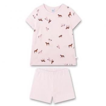 Set Pijama Corto Sanetta Niña Algodón Motivo