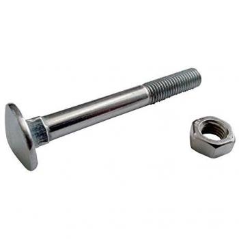 Kit de Tornillos Zincados 6x50 con Tuerca, Caja 200 piezas