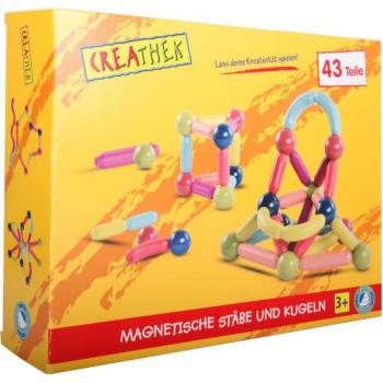 Vedes Magnetische Konstruktionsspielsteine, 43 Teile