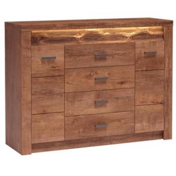 Commode Serfeno 104 – Design Frêne, Éclairage LED