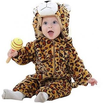 Flanella Neonata Michley Unisex Pagliaccetti Cappuccio Animale