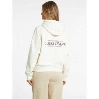 Guess Jeans Felpa W4BQ21 KC811 Beige Regular Fit