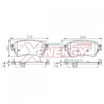 Set di Pastiglie Freni AP XENERGY X41394