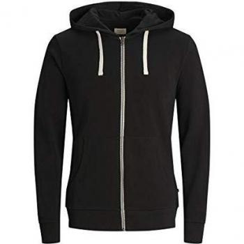 JACK & JONES Jjeholmen Felpa, Nero, Fit Regolare, Small Uomo