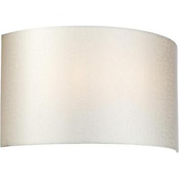 Ivory Faux Silk Shade Cooper Wall Light