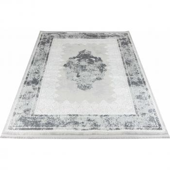 Tapis Rayé Vintage Frangé 80x150