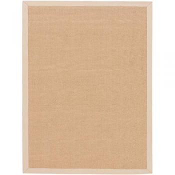 Carpetfine Sisalteppich »Sisal«, rechteckig, 5 mm Höhe, farbige Bordüre, rutschfeste Rückseite
