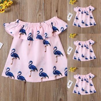 Sommerliches Flamingo Kleid für Neugeborene
