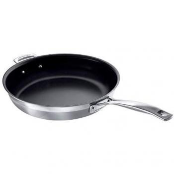 Le Creuset 3-Ply Sauté Pan with Non-Stick Coating, Stainless Steel, 30 cm