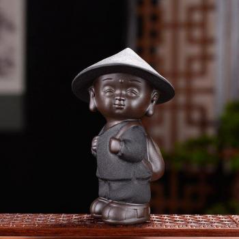 Ceramic Monk Tea Ceremony Decor