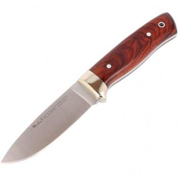 Cuchillo Muela Kodiak KODIAK-10CO, enterizo, 21 cm, cachas de cocobolo, virola alpaca + tarjeta multiusos