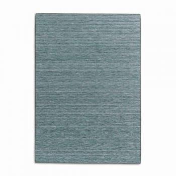 Teppich SCHÖNER WOHNEN-KOLLEKTION Parkland 6351 220, blau (türkis), B:120cm H:5mm L:180cm, Kunstfaser, Teppiche, In