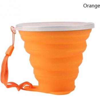 Couvercle à poussière pour tasse pliante en silicone