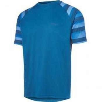 Madison Zenith Athletic Short Sleeve Shirt, Dual Color Haze Atlantic & Ink Navy, Size L