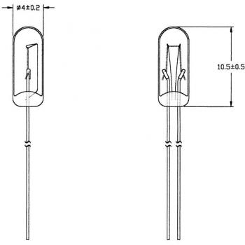 Barthelme Ampoule Spéciale Clé T1 1,25 W 16 V 50 mA – Pack 5