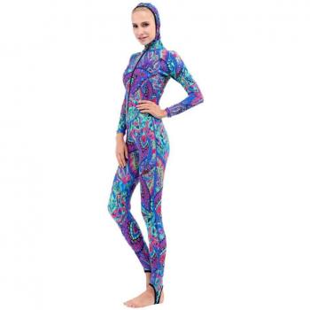 AquaGuard Femme : Combinaison de plongée anti-urticaire, long manches, XS‑XXL