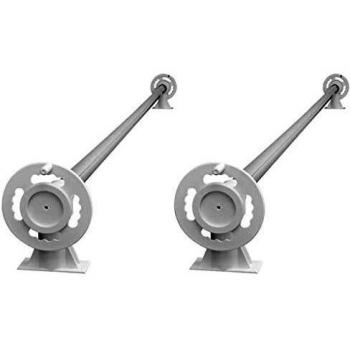 VidaXL 2X Aufrollvorrichtung für Poolabdeckung – Solarfolie‑Rolle