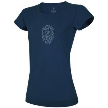 Ocun camiseta montaña manga corta mujer Fingerprint Azul (M)
