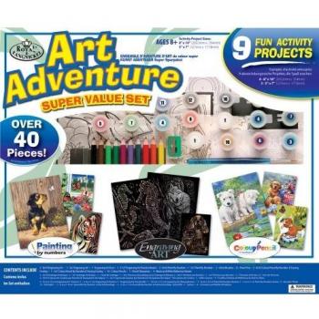 Art Abenteuer Kreativset von Royal & Langnickel für 9 Projekte