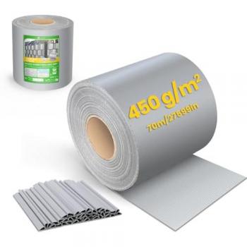 Cortina de privacidad en PVC, 70 m × 19 cm – “Vínculo Gris Claro”