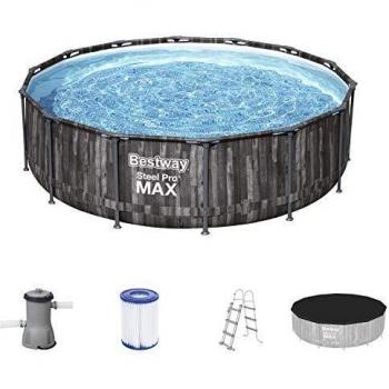 PISCINA BESTWAY 5614Z STEEL PRO MAX 427x107h con pompa scaletta e telo copertura