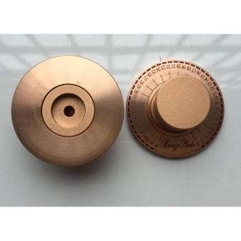 Aluminium Potentiometerknopf 60mm in Gold