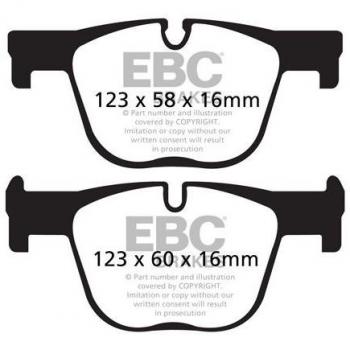 EBC BRAKES Yellow Stuff DP42131R, Hinten Bremsbeläge