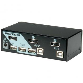 ROLINE Commutateur KVM USB 2 ports pour 1 utilisateur