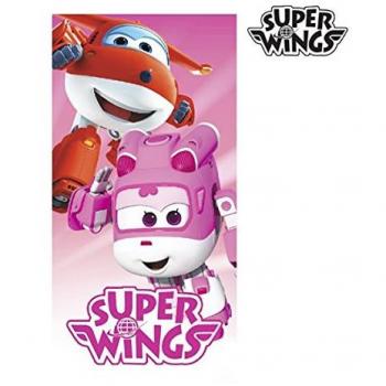 Telo de playa rosa Super Wings