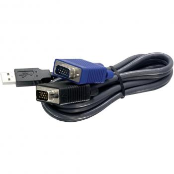 Cable KVM USB/VGA 1.8m Trendnet (Negro)