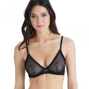 Pretty Polly Women's Heart Mesh Non Padded Triangle Bra