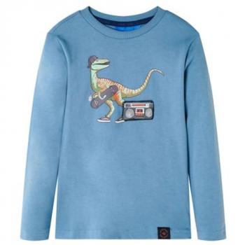 Camiseta de Manga Larga para Niños con Estampado de Dinosaurio