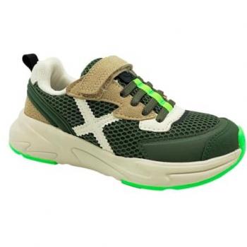 Sneaker Bavarese Munich Mini Track Verde Oliva 26