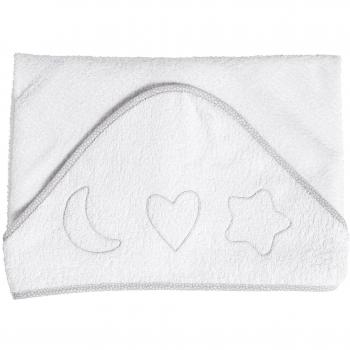 Petite Praia Telo da Bagno Bianco in Cotone