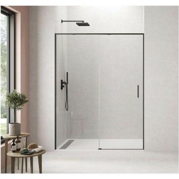 Paroi de douche GME avec fermeture amortie Twenty Black 120-125 cm