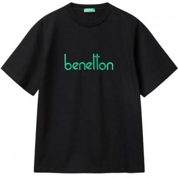 United Colors Of Benetton – Oversize Shirt in Schwarz (SKU 3MI6U109O)