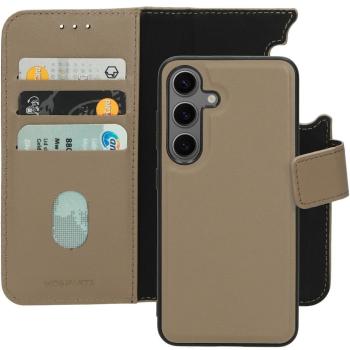 Green Leather 2-in-1 Pocket Case voor Galaxy S24 (Mobiparts)