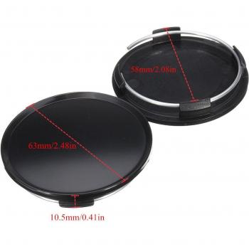 Accesorios de rueda, tapa central universal, 58/60mm, 4 Uds