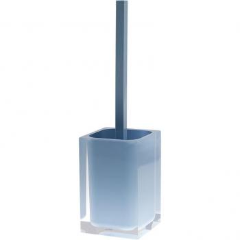 Set accessori bagno 4 pezzi in resina celeste Gedy Rainbow