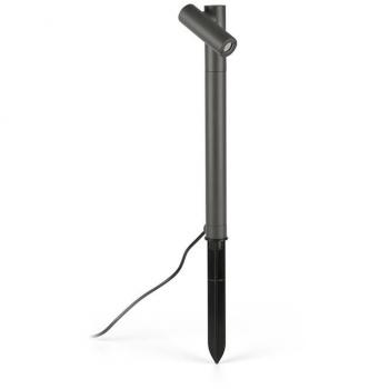 FARO BARCELONA Spy LED Paletto per Esterni con picchetto a terra, grigio scuro, alluminio
