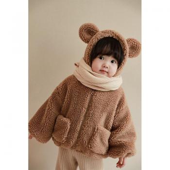 Warme Outwear für Kinder mit süßem Bärenmotiv