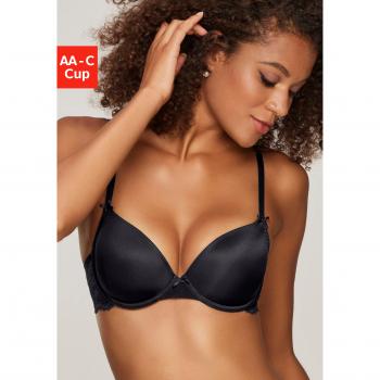 Nuance Komfort Schalen-BH mit Spitze Gr. 90B Schwarz